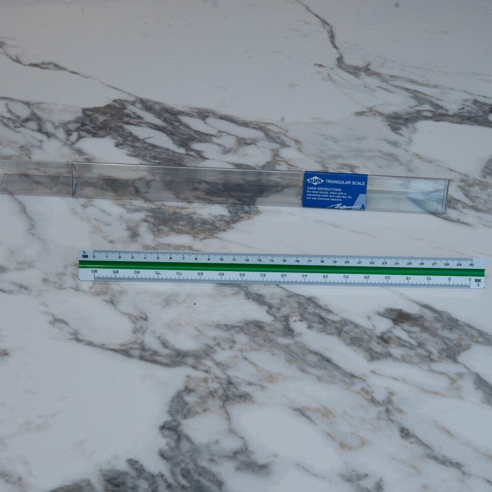 ALVIN Triangular Scale Engineer RULER #743 - Picture 2 of 4